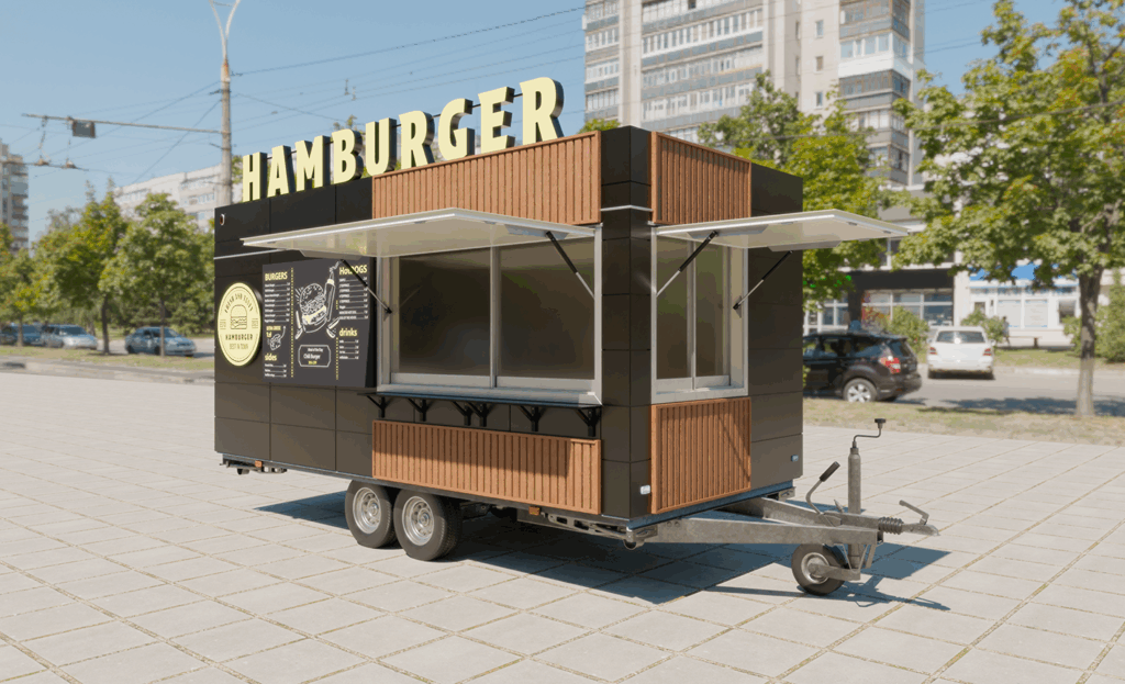 Przyczepa gastronomiczna HAMBURGER 5.2M